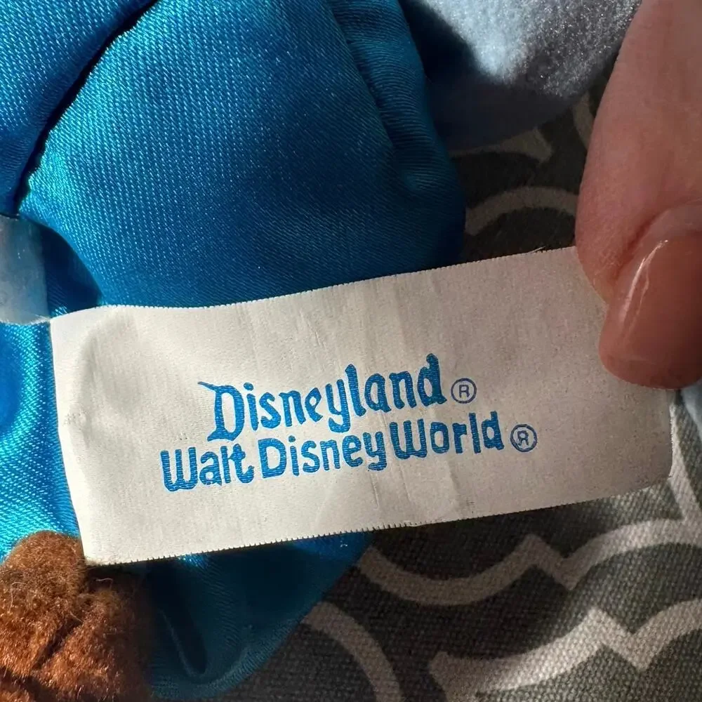 VTG Disney Aladdin Genie Bean Bag Plush Toy Stuffed Animal Collectable Gift Blue